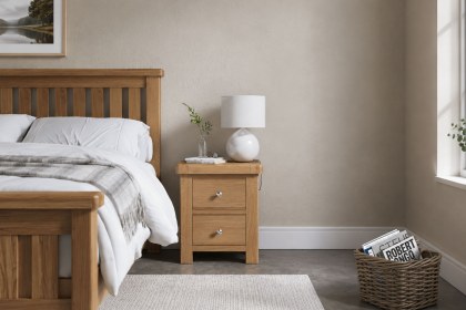 Normandy Chunky Country Oak Bedside Table Normandy Chunky Country Oak Bedside Table