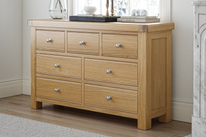 Normandy Chunky Country Oak 3 Over 4 Chest of Drawers