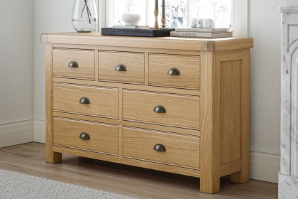 Normandy Chunky Country Oak 3 Over 4 Chest of Drawers Normandy Chunky Country Oak 3 Over 4 Chest of Drawers