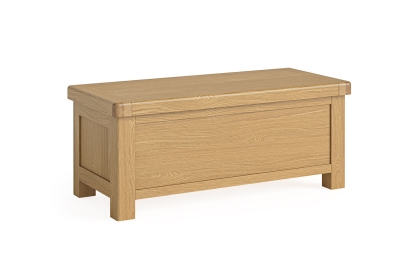Normandy Chunky Country Oak Storage Blanket Box