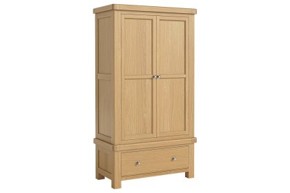 Normandy Chunky Country Oak Gents Wardrobe