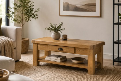 Normandy Chunky Country Oak Coffee Table