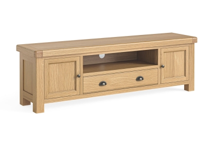 Normandy Chunky Country Oak 190cm TV Unit Normandy Chunky Country Oak 190cm TV Unit