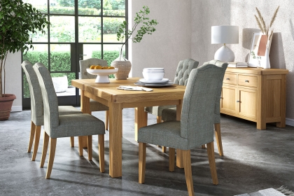 Normandy Chunky Country Oak Small Extending Dining Table Normandy Chunky Country Oak Small Extending Dining Table