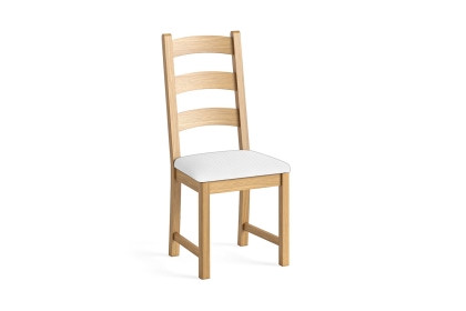 Normandy Chunky Country Oak Ladder Dining Chair