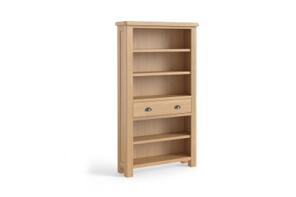 Normandy Chunky Country Oak Large Bookcase