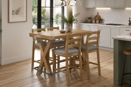 Normandy Chunky Country Oak Bar Table