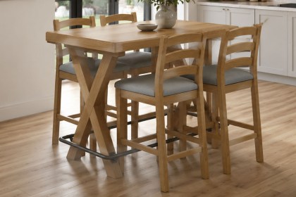 Normandy Chunky Country Oak Bar Table