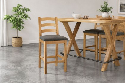 Normandy Chunky Country Oak Bar Stool Normandy Chunky Country Oak Bar Stool