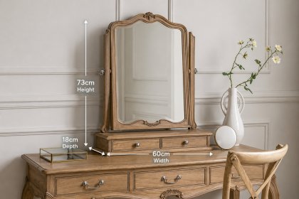 Gallery Direct Chic Weathered Dressing Table Mirror