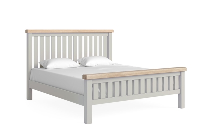 Salcombe Painted Oak Stone Grey Bed Frame Salcombe Painted Oak Stone Grey Bed Frame