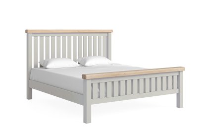 Salcombe Painted Oak Stone Grey Bed Frame Salcombe Painted Oak Stone Grey Bed Frame