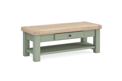 Salcombe Painted Oak Sage Green Coffee Table