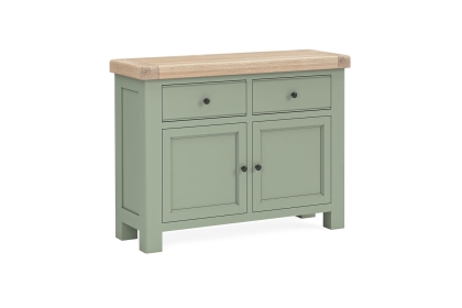 Salcombe Painted Oak Sage Green Small Sideboard