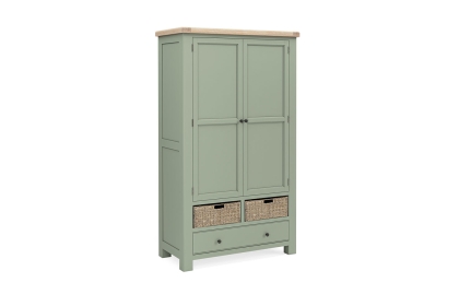 Salcombe Painted Oak Sage Green Larder Unit Salcombe Painted Oak Sage Green Larder Unit