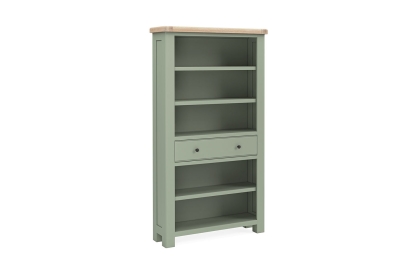 Salcombe Painted Oak Sage Green Large Bookcase