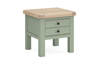 Salcombe Painted Oak Sage Green Lamp Table