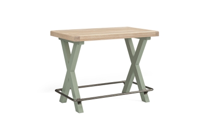 Salcombe Painted Oak Sage Green Bar Table