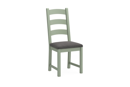 Salcombe Painted Oak Sage Green Ladder Dining Chair