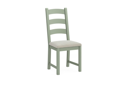 Salcombe Painted Oak Sage Green Ladder Dining Chair
