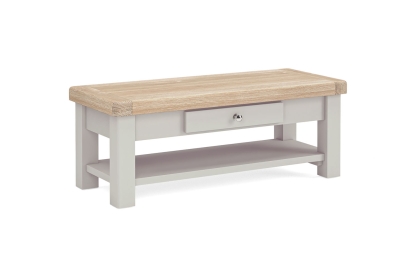 Salcombe Painted Oak Stone Grey Coffee Table Salcombe Painted Oak Stone Grey Coffee Table