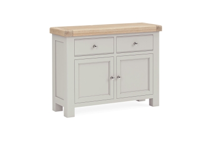 Salcombe Painted Oak Stone Grey Small Sideboard Salcombe Painted Oak Stone Grey Small Sideboard