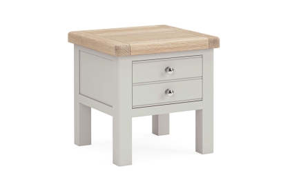 Salcombe Painted Oak Stone Grey Lamp Table