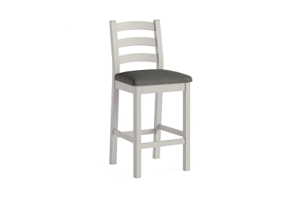 Salcombe Painted Oak Stone Grey Bar Stool