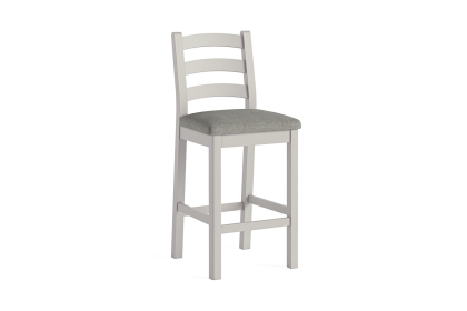 Salcombe Painted Oak Stone Grey Bar Stool