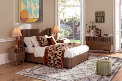 Soho Brown Oak Slatted Bed Frame Soho Brown Oak Slatted Bed Frame