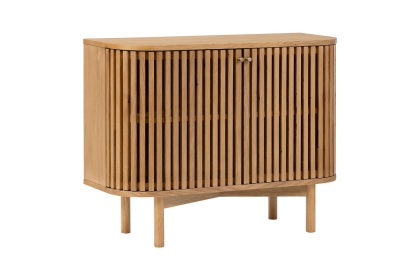 Soho Natural Oak Slatted Small Sideboard Soho Natural Oak Slatted Small Sideboard