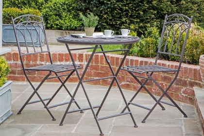 Gallery Direct Burano Outdoor Bistro Set Ember
