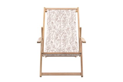 Gallery Direct Creta Deck Chair in Clay Flora