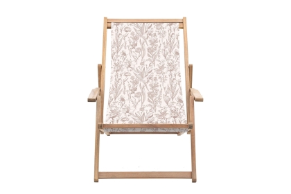 Gallery Direct Creta Deck Chair in Clay Flora
