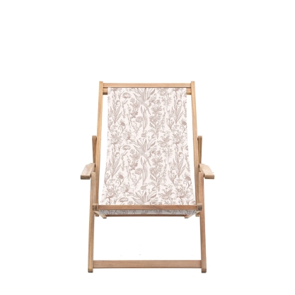 Gallery Direct Creta Deck Chair in Clay Flora