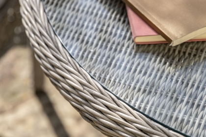 Gallery Direct Menton Outdoor 4 Seater Round Dining Set