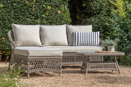 Gallery Direct Menton Outdoor Chaise Set Stone