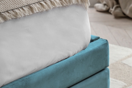 Gallery Direct Halstead Storage Bed Frame in Atlantic Blue