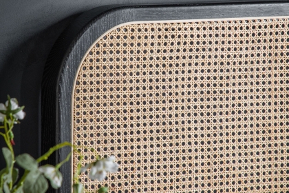 Gallery Direct Skylar Rattan Bedframe in Black Oak Finish