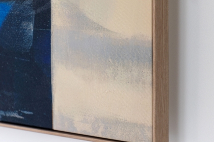 Gallery Direct Cobalt Abstract Framed Canvas 900x1200mm