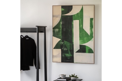 Gallery Direct Emerald Abstract Framed Canvas 900x1200mm