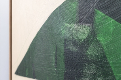 Gallery Direct Emerald Abstract Framed Canvas 900x1200mm