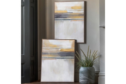 Gallery Direct Modern Sunset Framed Canvas Set of 2