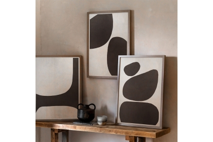 Gallery Direct Pebble Collection Framed Canvas Set of 3