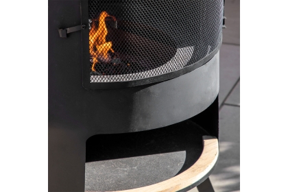 Gallery Direct Foligno Outdoor Chiminea with Pizza Shelf