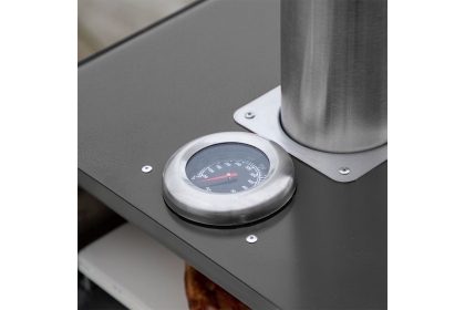 Gallery Direct Sassari Outdoor Pellet Pizza Oven Black