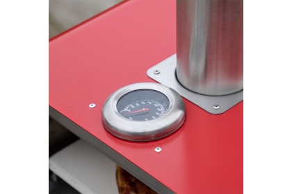 Gallery Direct Sassari Outdoor Pellet Pizza Oven Red