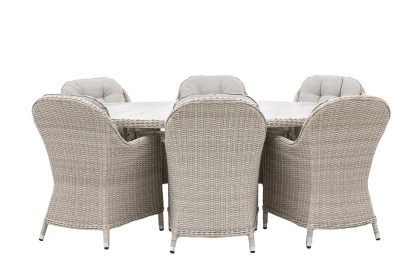 Gallery Direct Holton Outdoor Woven 6 Seater Oval Dining Set
