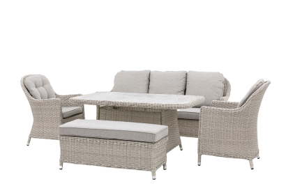 Gallery Direct Holton Outdoor Woven Rectangle Dining Set