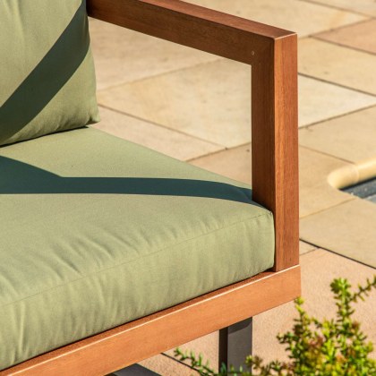 Gallery Direct Oad Slatted Outdoor Corner Sofa Set
